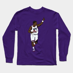 Kyle Lowry Throwback Toronto Raptors Long Sleeve T-Shirt